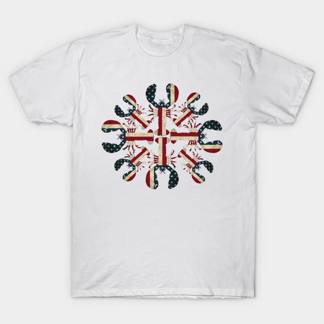 Lobster American T-Shirt by Hook Ink